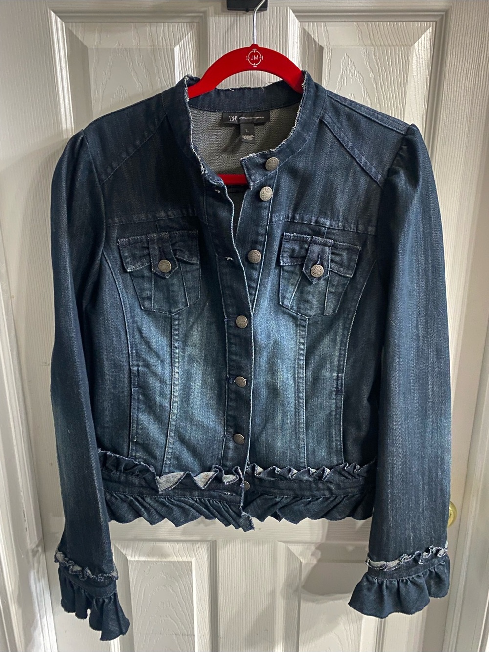 INC International Concepts Dark Indigo Denim Jacket